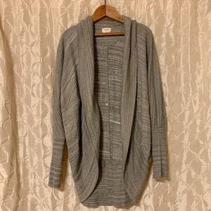 Aritzia Wilfred Diderot Cocoon Open Front Cardigan Grey
